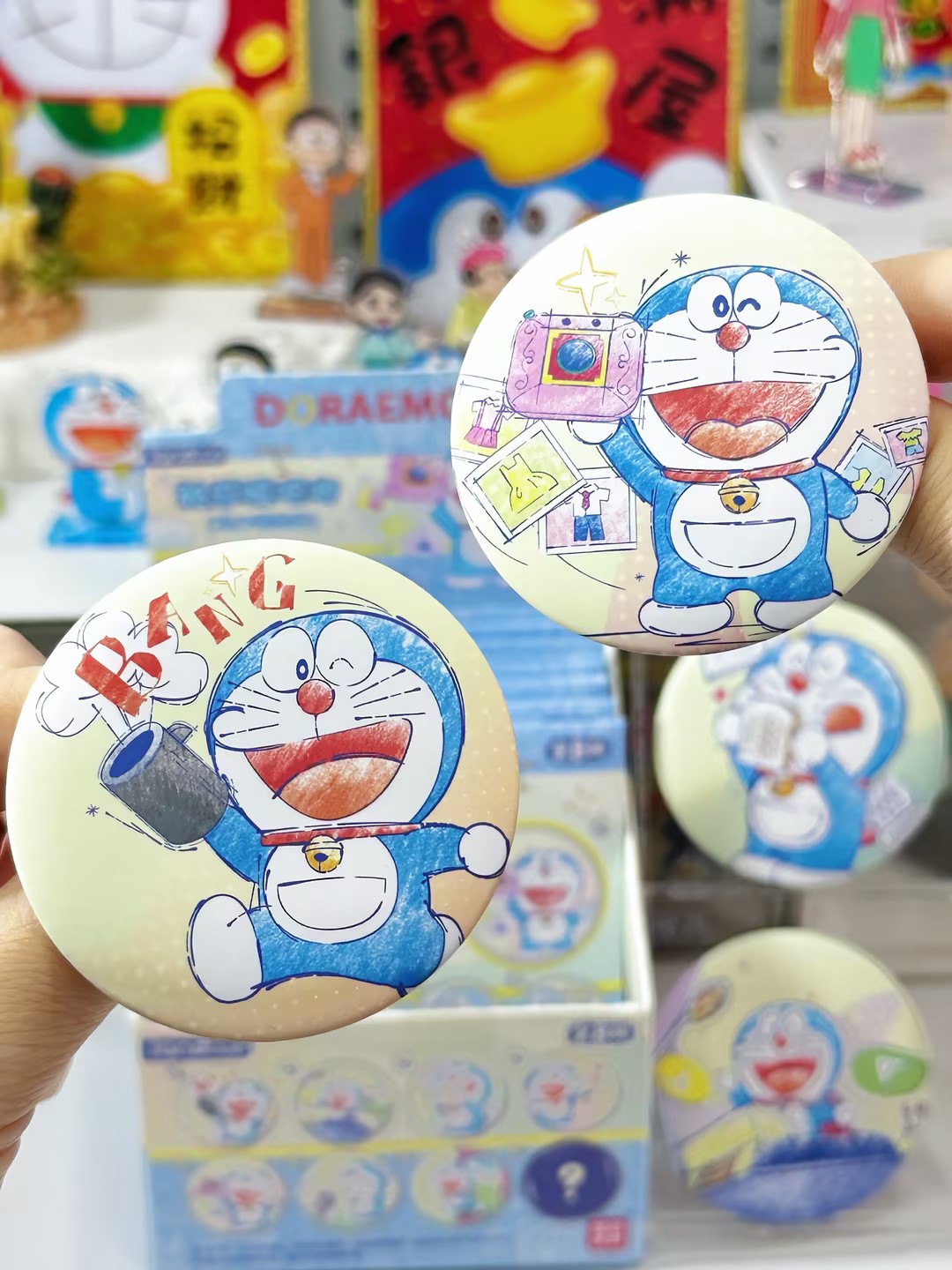 简动文创哆啦A梦触感膜吧唧系列【JD-68904S】